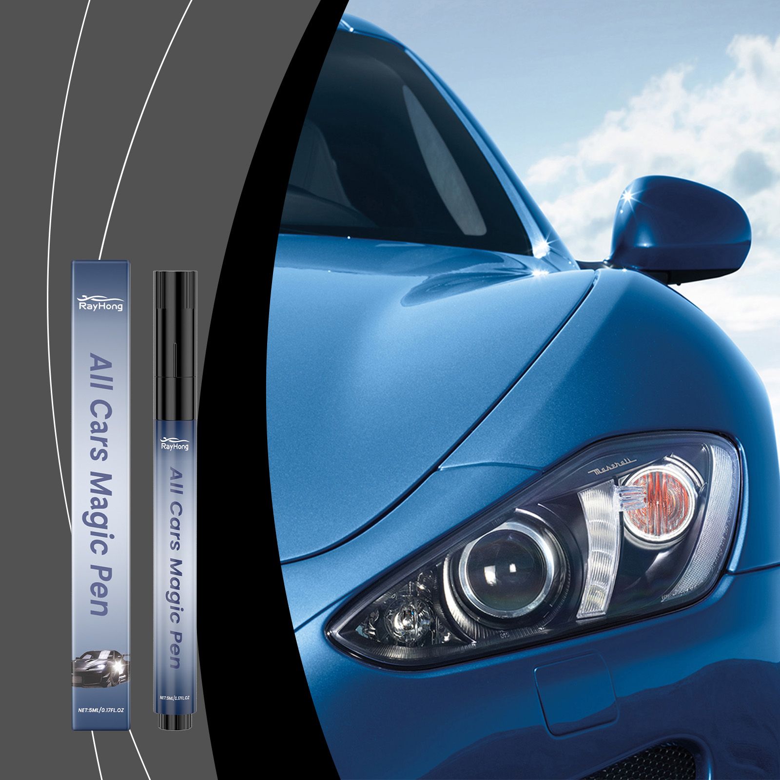RAYHONG Automotive Paint Touch-Up Pen, 5 ml / 1 Bottle image 5