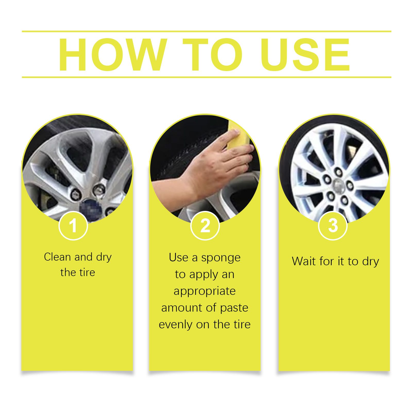 HOMONTH Automotive Tire Care Paste, 1 Kit image 8