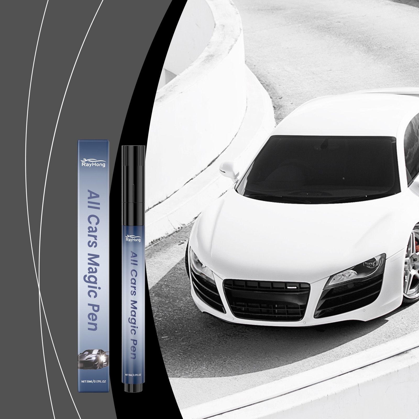 RAYHONG Automotive Paint Touch-Up Pen, 5 ml / 1 Bottle image 6