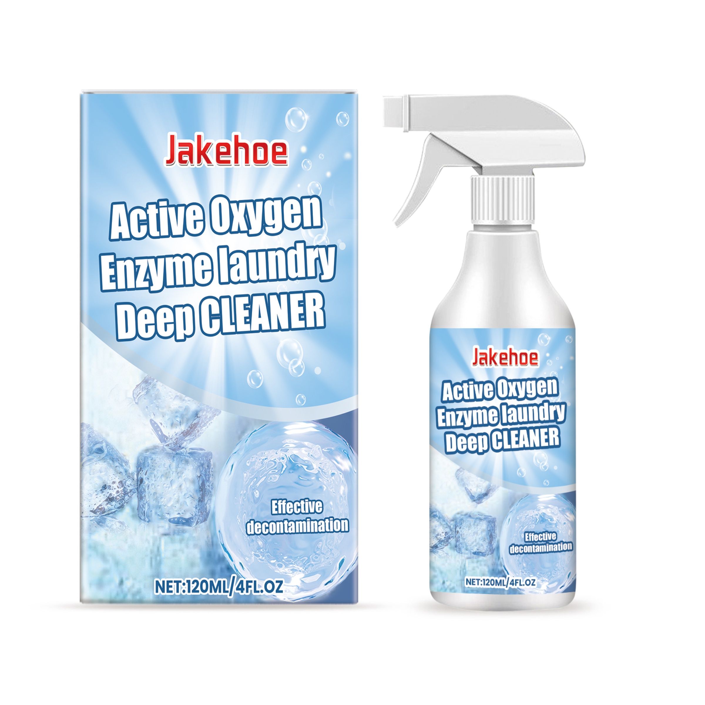 JAKEHOE Active Oxygen Laundry Cleaner Spray, 120 ml / 1 Bottle