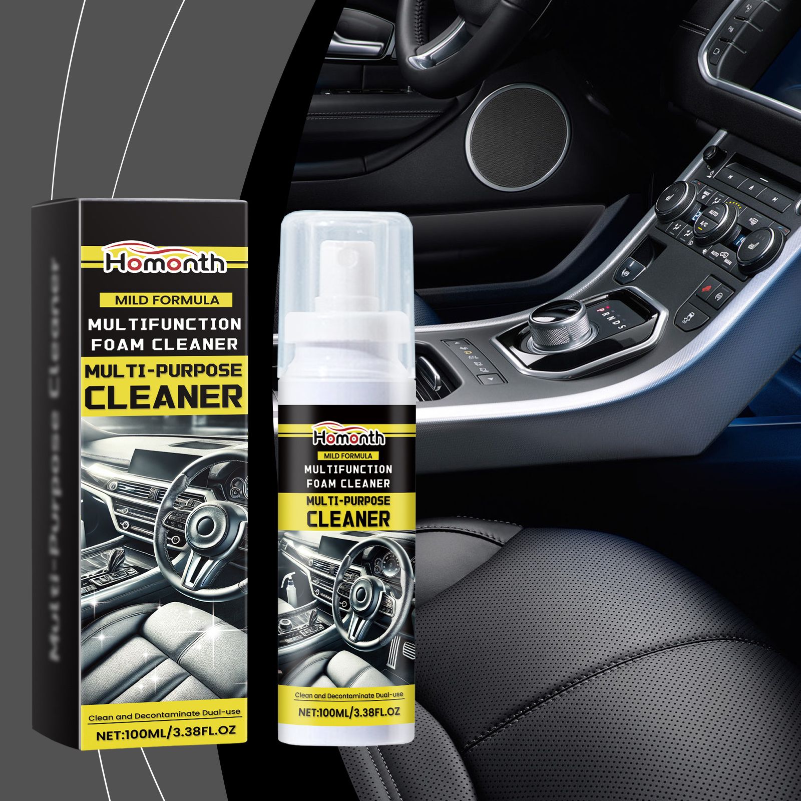 HOMONTH Multipurpose Automotive Interior Cleaner, 100 ml / 1 Bottle image 6