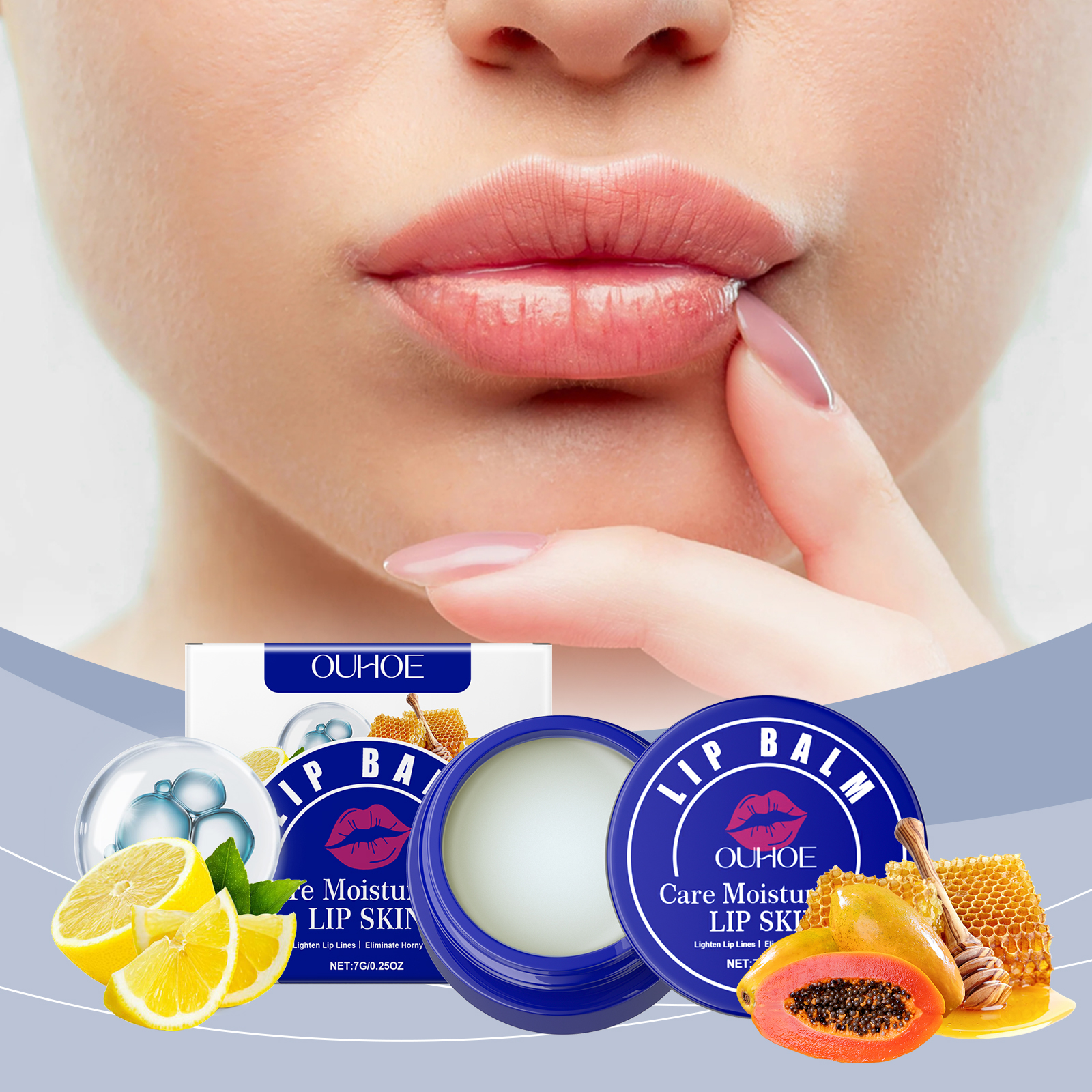 OUHOE Lip Balm, Brightens Lips And Moisturizes Lips With Long-Lasting Moisture And Effective Protection… image 2