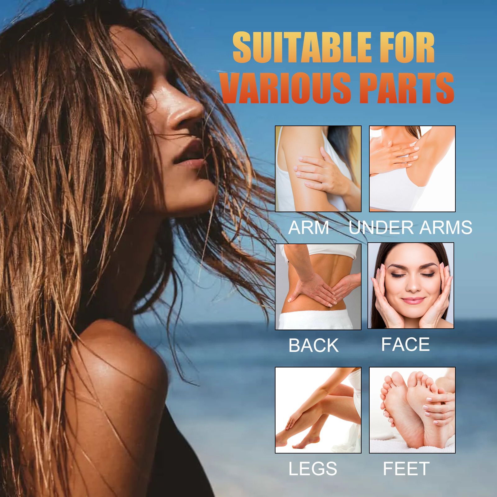 Eelhoe Black Care Gel, Summer Beach Beach Quick Tanning Bronzer Natural Refreshing And Moisturizing image 4