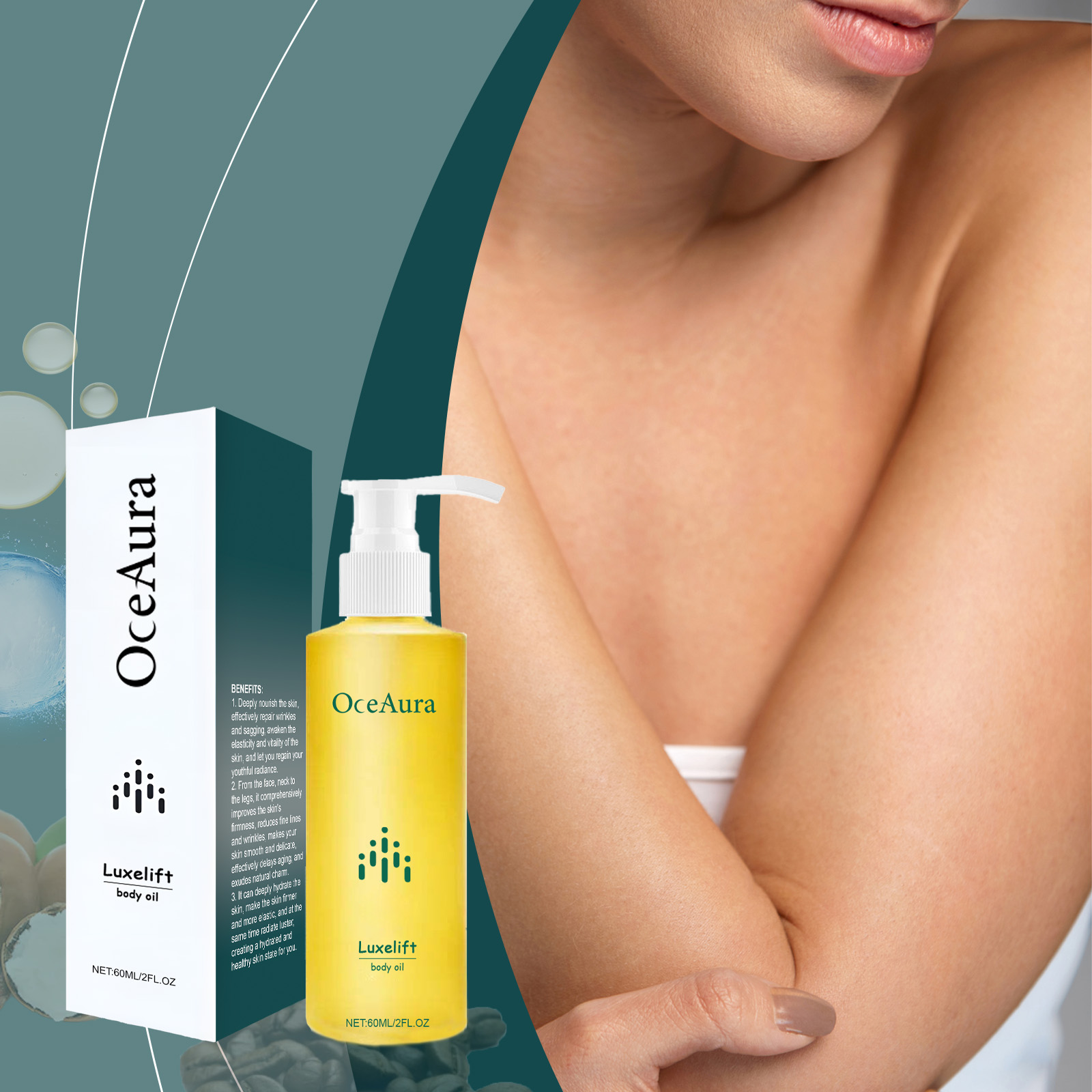 oceaura body skin care oil skin hydrating and moisturizing refreshing sk 5