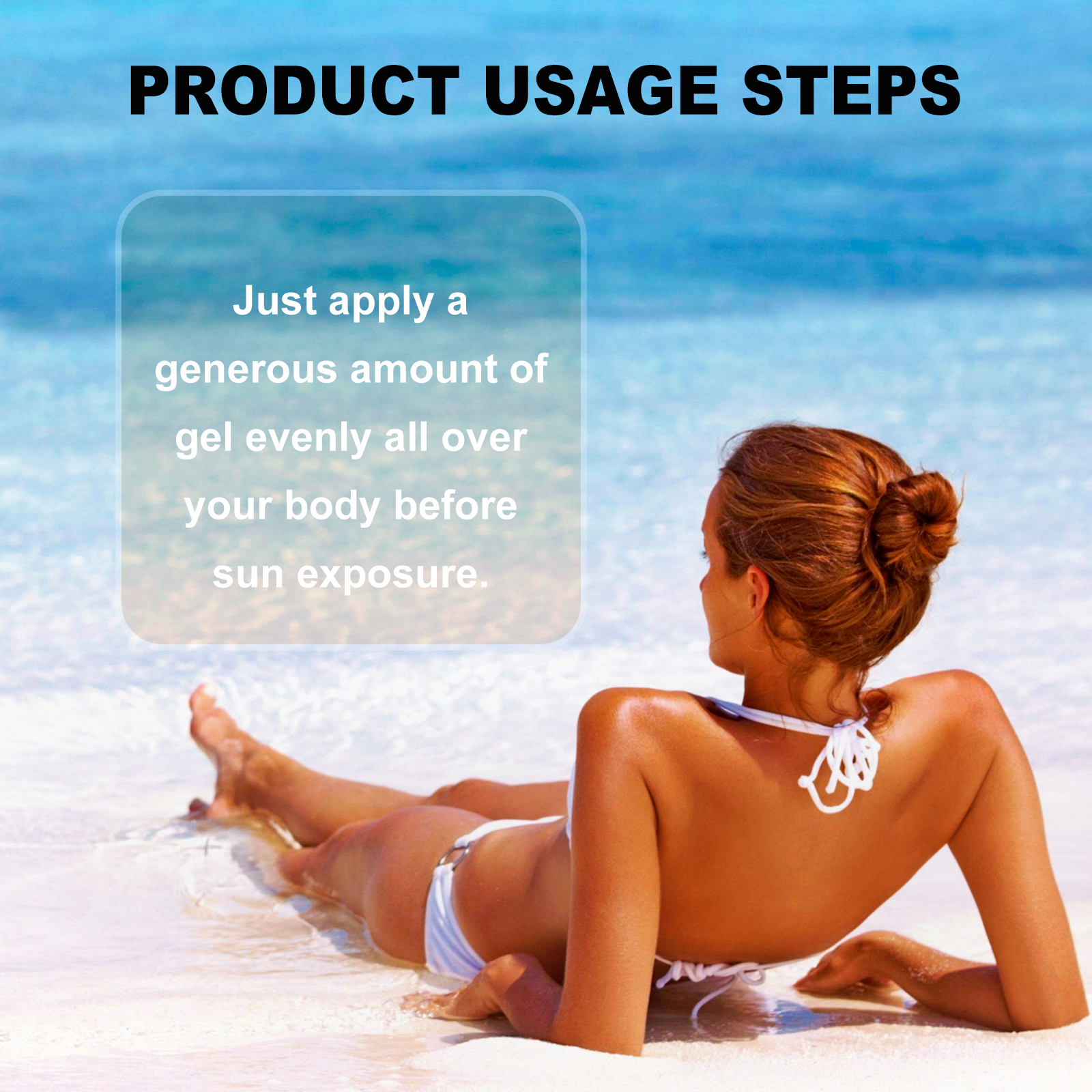 Hoygi Intensive Tanning Gel, Summertime Seaside Beach Sunbath To Help Tanning Wheat Color Body Moisturizer Gel image 6