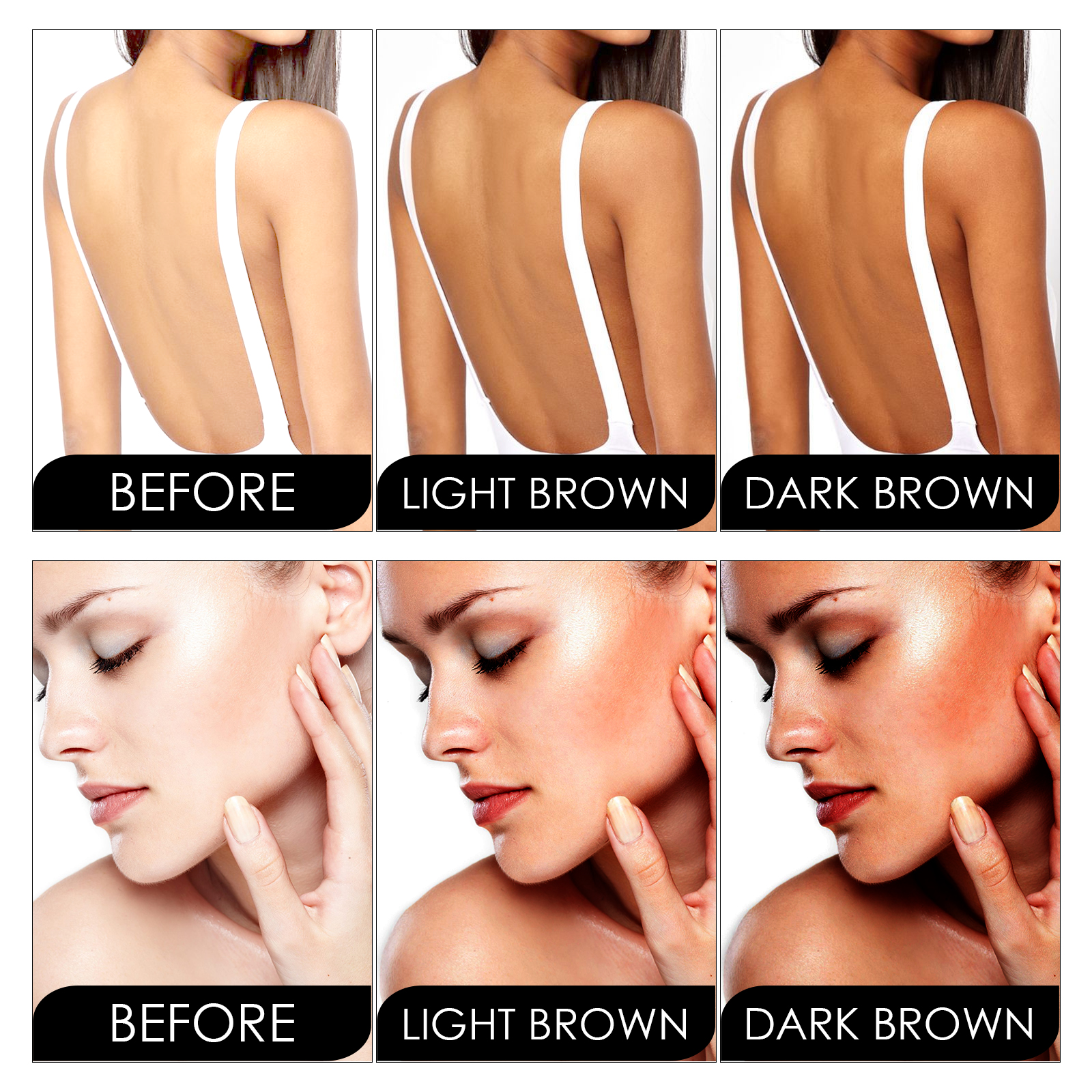 OceAura Tanning Mousse, Summer Outdoor Seaside Help Sun Moisturizing Skin Natural Fashion Wheat Color image 3