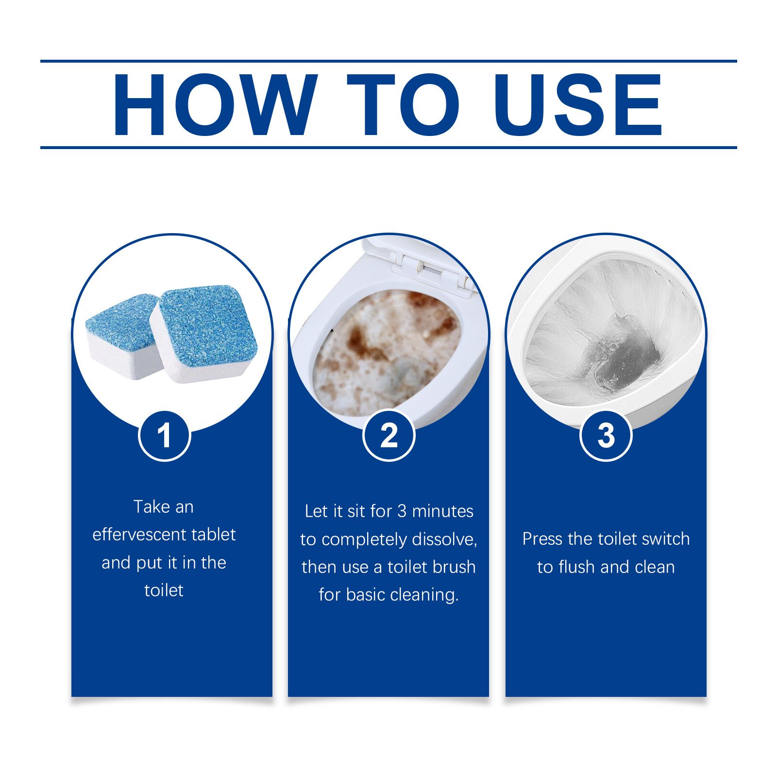 JAYSUING Toilet Bowl Cleaning Tablets, 12 Pieces image 15