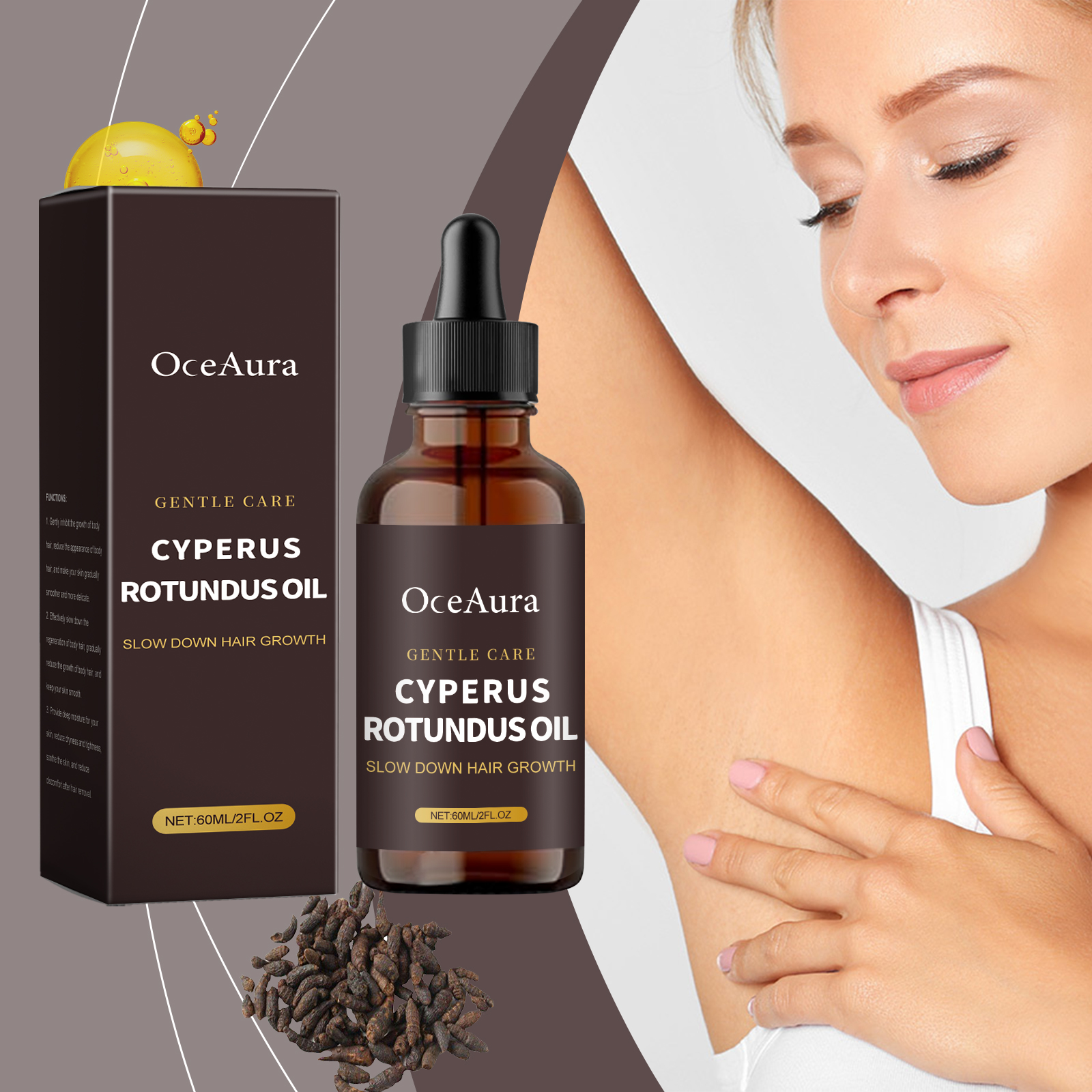 oceaura fragrant aconite treatment oil gently nourishes smooth body skin 4