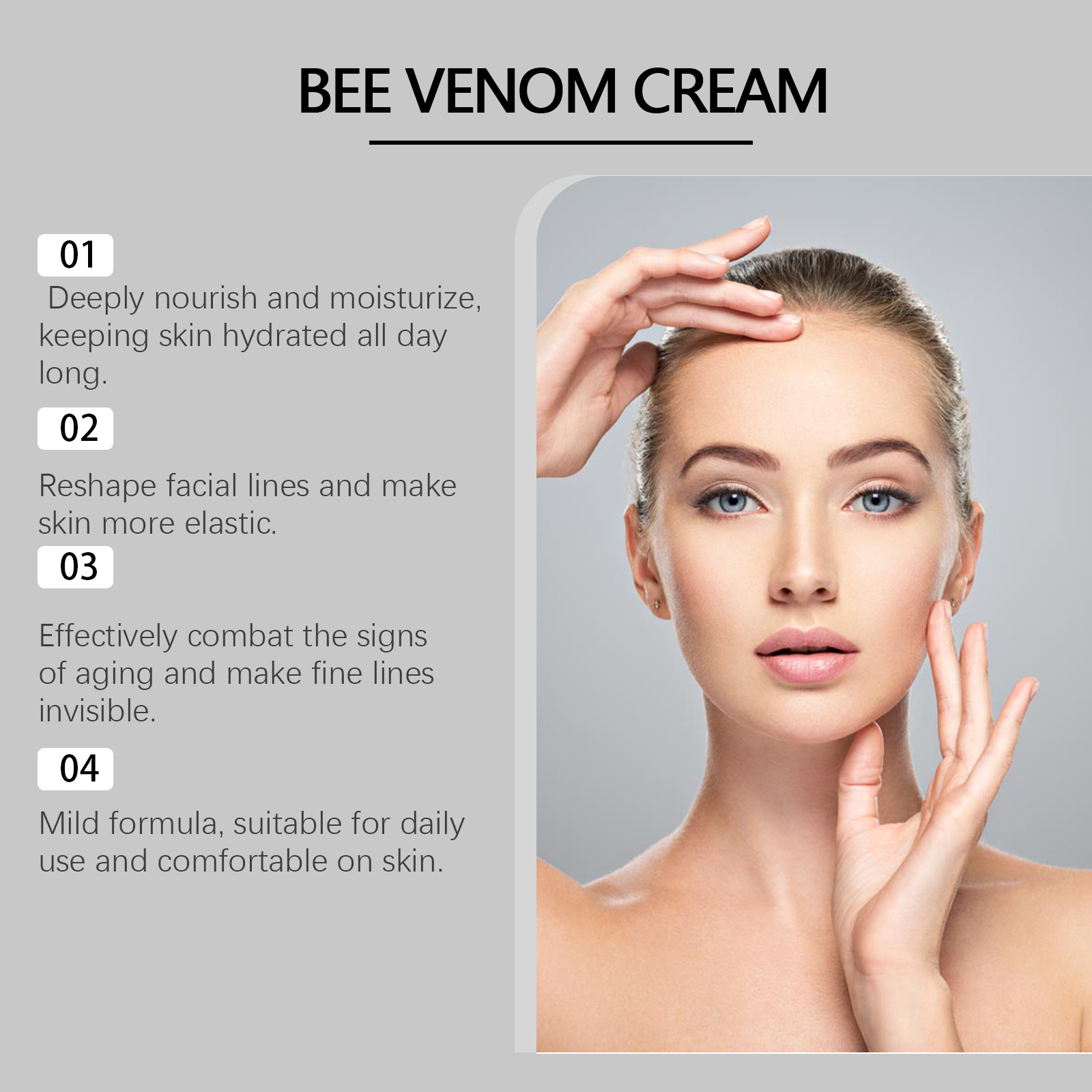 Ximonth Bee-Venom Anti-Wrinkle Firming Face Cream Moisturizes, Hydrates, Lightens, Brightens And Lifts Fine Lines image 4