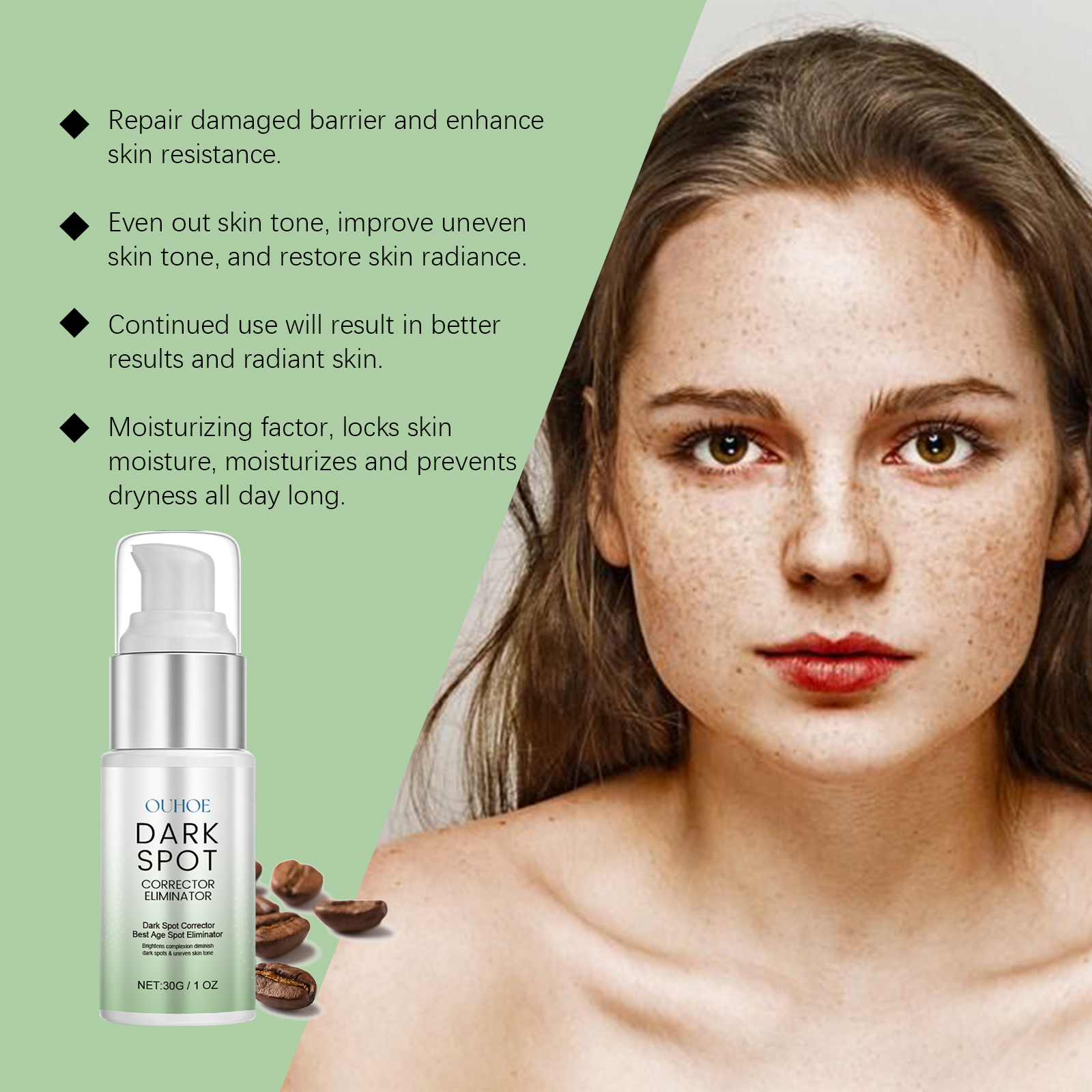 OUHOE Skin Repair Cream Nourishes And Hydrates Skin With Delicate, Tender Skin And Natural Luster Facial Moisturizer image 4