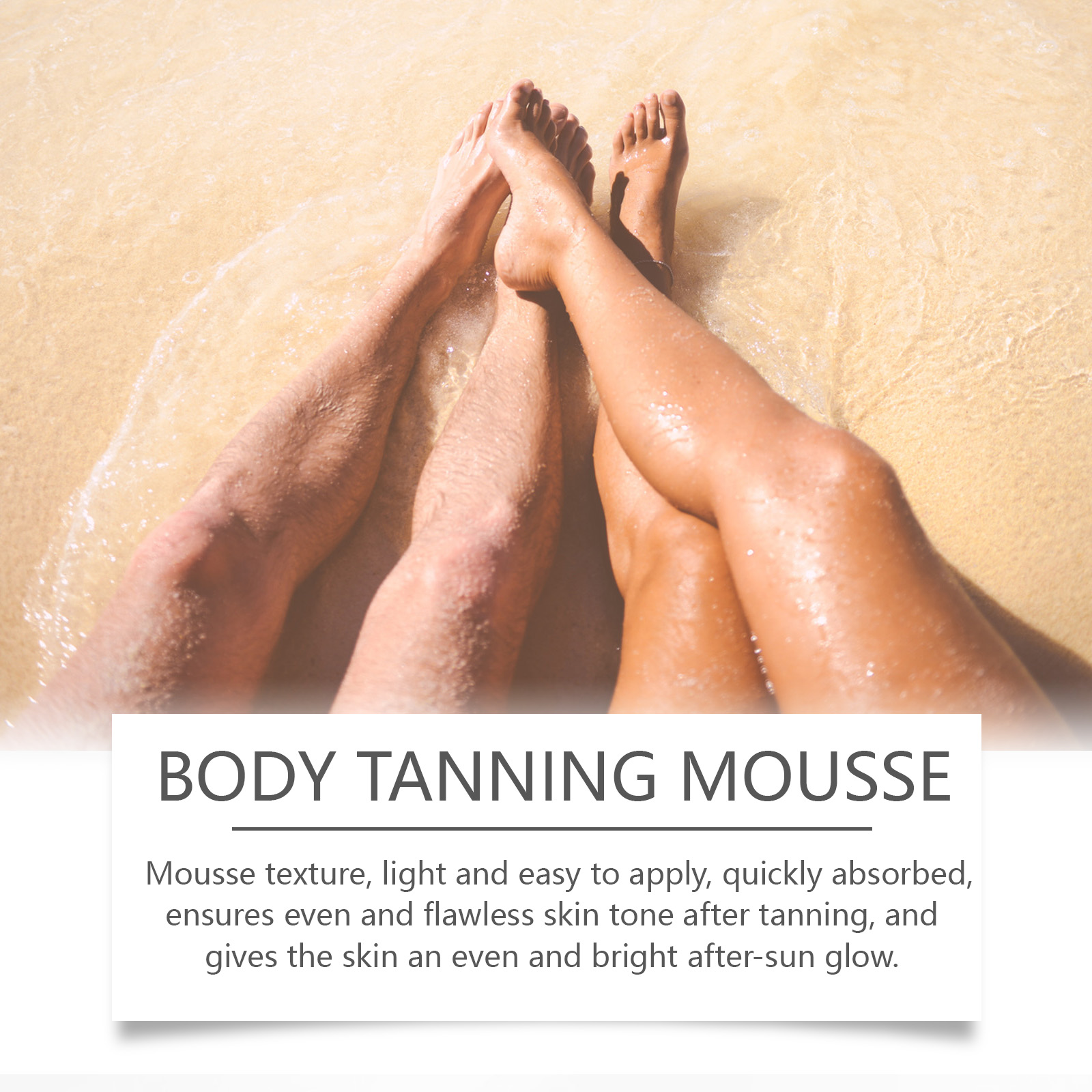 OUHOE Black Body Mousse Summer Tanning Bronzer Moisturizes And Equalizes Skin Tone With A Dark Mousse image 4