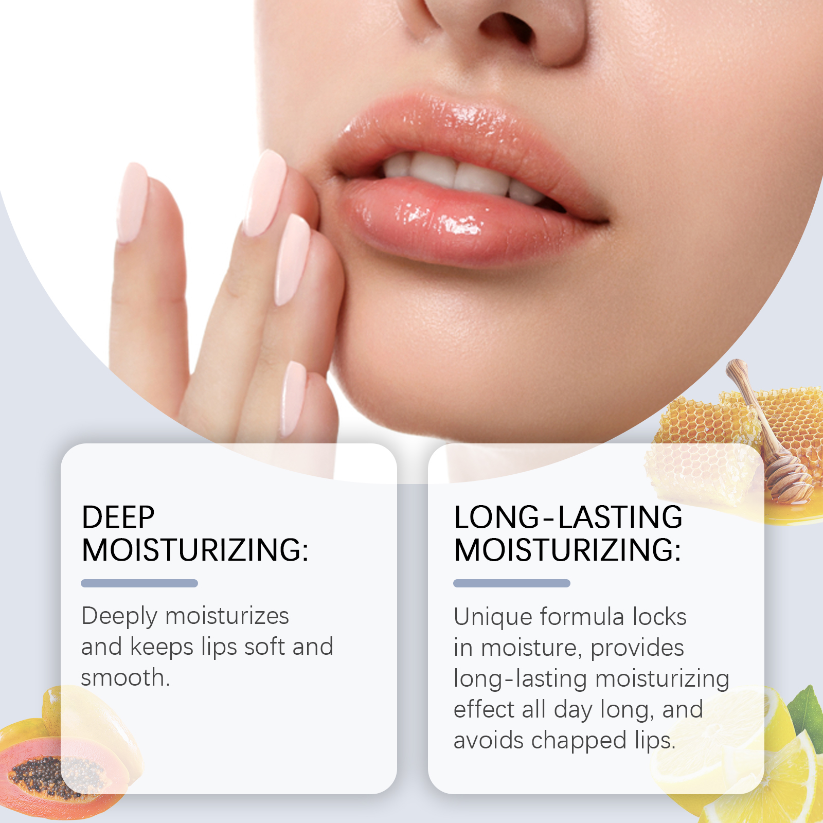 OUHOE Lip Balm, Brightens Lips And Moisturizes Lips With Long-Lasting Moisture And Effective Protection… image 3