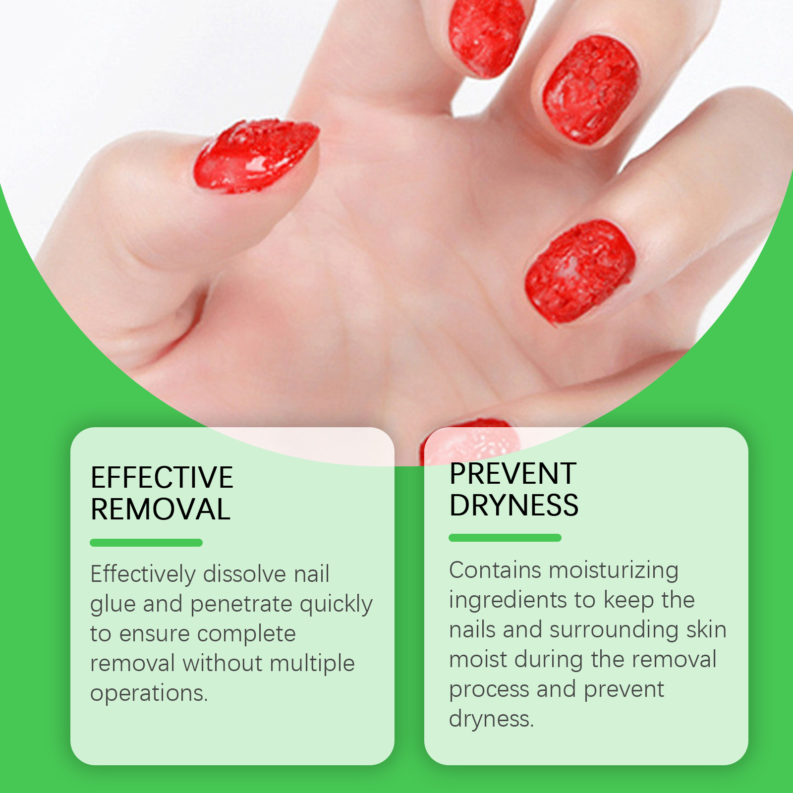 EELHOE Nail Polish Remover, Gentle Nail Polish Remover Solution For Easy Nail Polish Remover Primer image 3