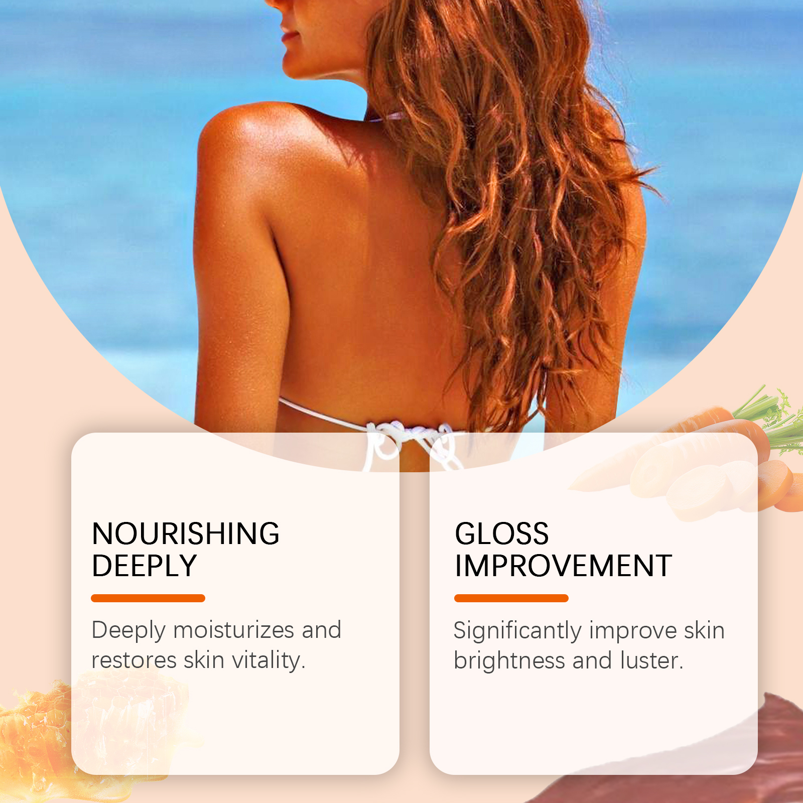Wiyun Quick Tanning Gel, Tanner Repair Gel Bronzer Tanner Moisturizing And Nourishing Gel image 3