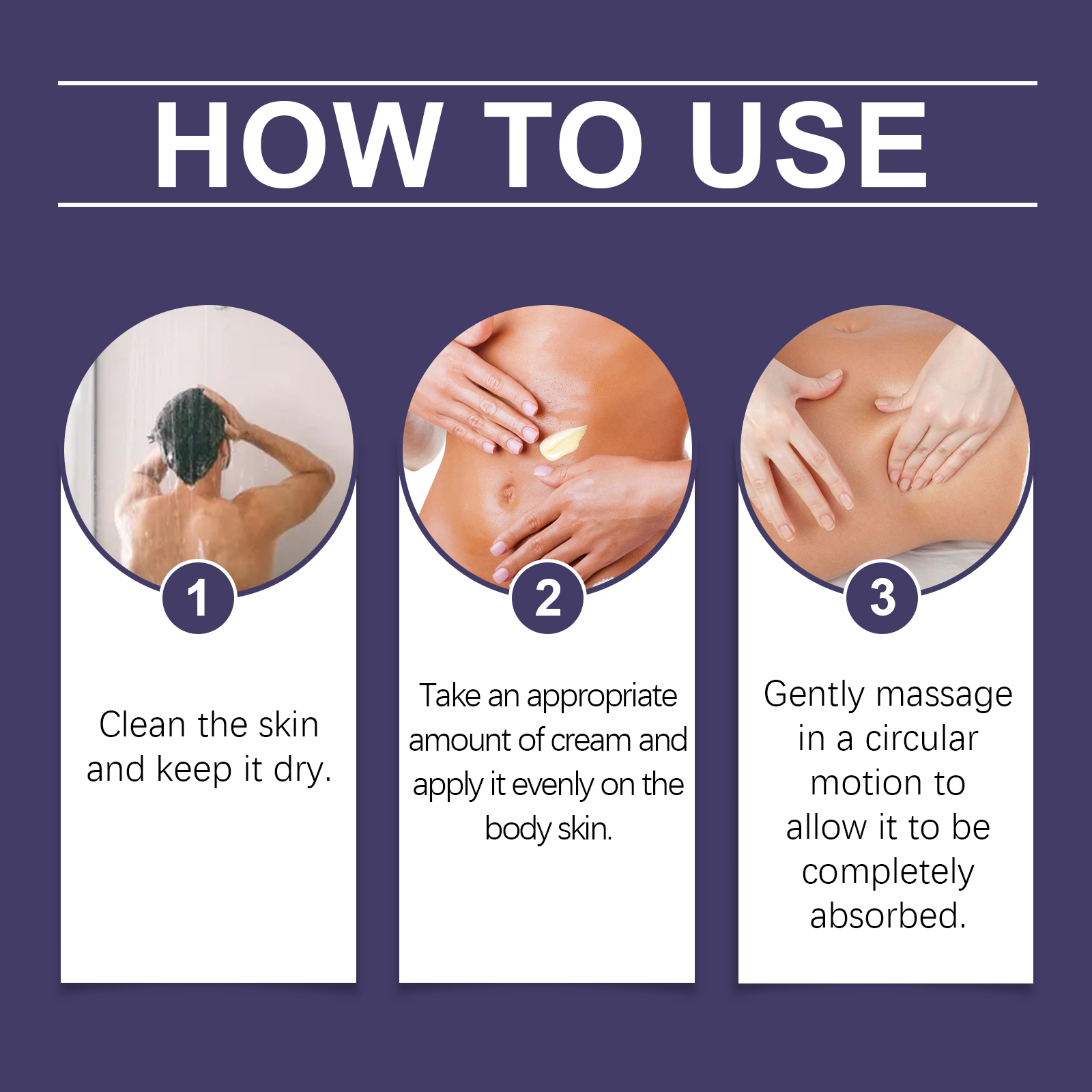 West&Month Body Massage Cream Hydrating And Moisturizing Arm Belly Body Massage Treatment Cream For Skin image 6