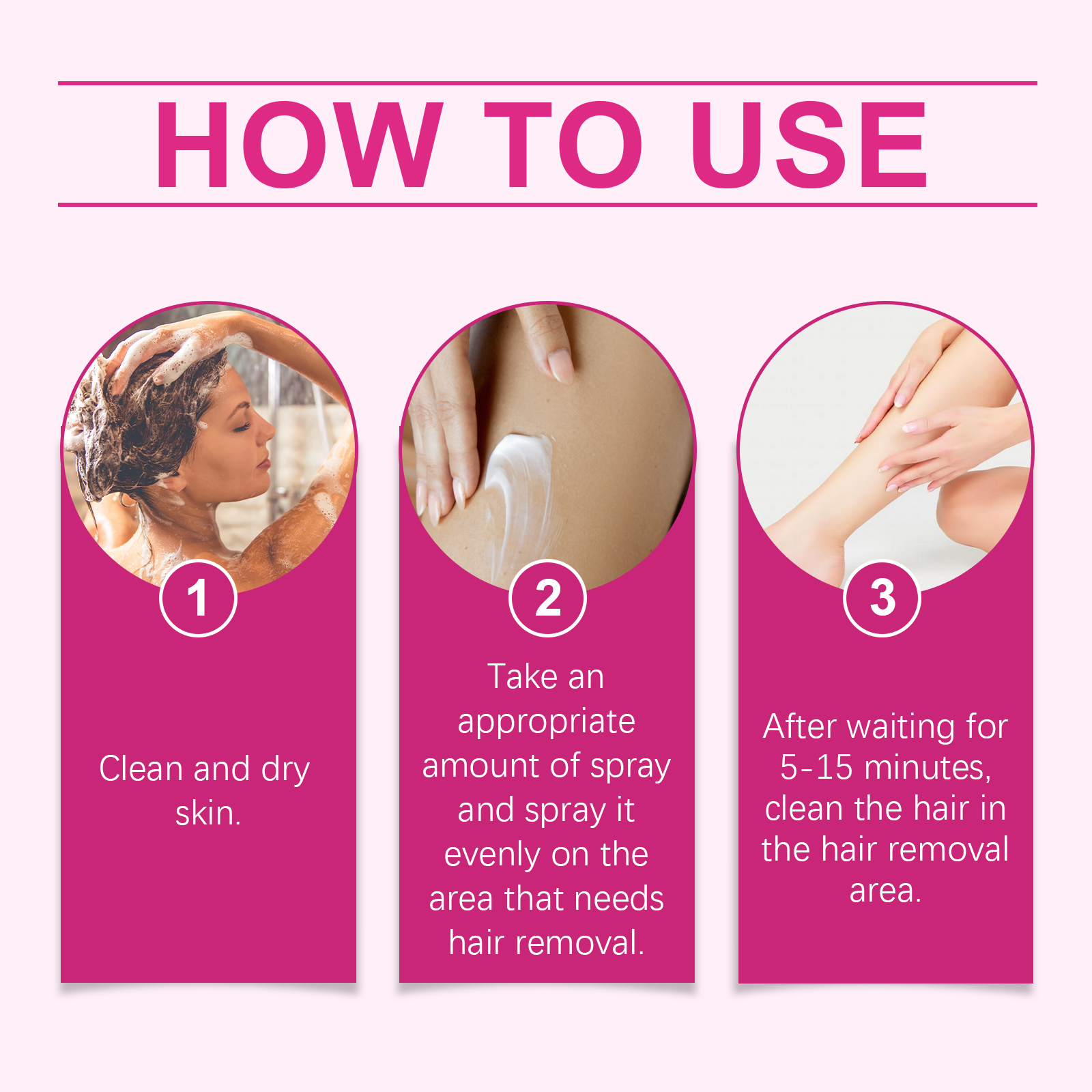 ouhoe mousse body hair removal spray all over the body armpits hands leg 7