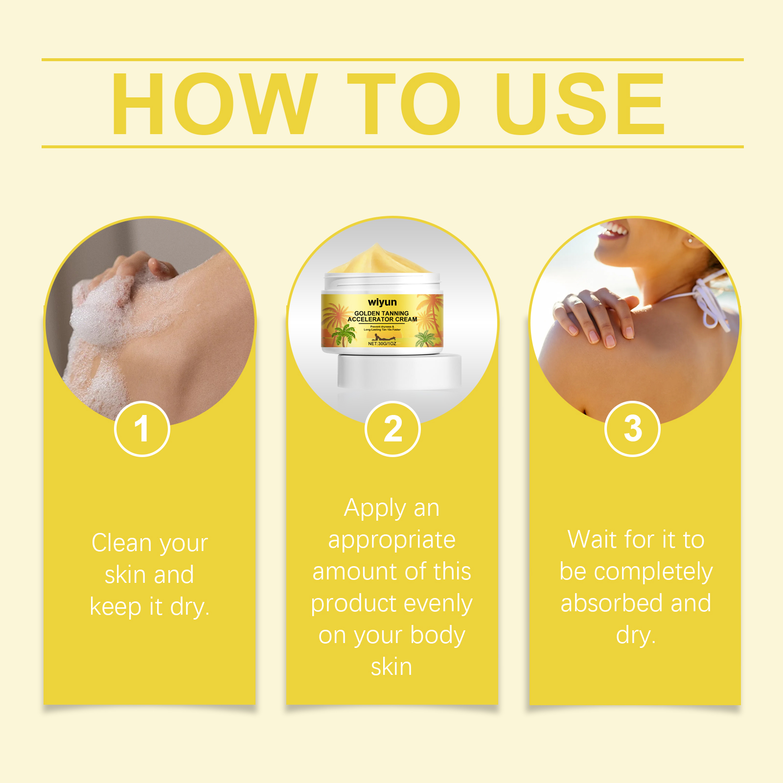 Wiyun Anti-Tanning Cream For Summer Outdoor Sunbathing To Even Out Skin Tone And Create A Wheat Tan Anti-Tanning Cream image 6