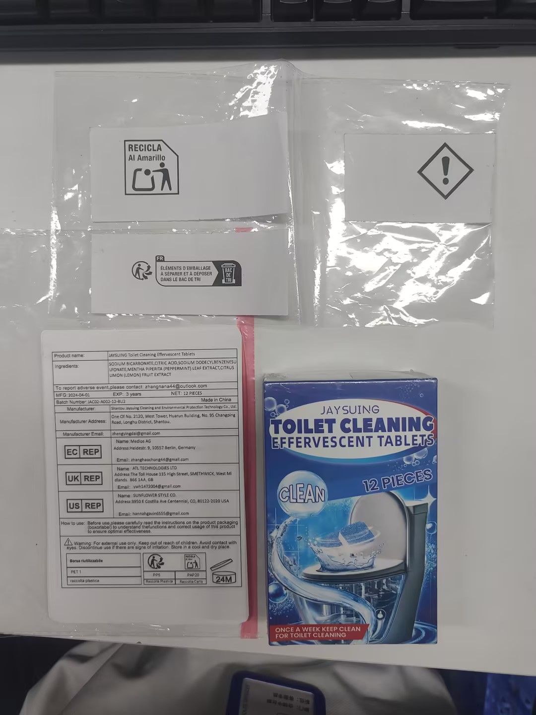 JAYSUING Toilet Bowl Cleaning Tablets, 12 Pieces image 16