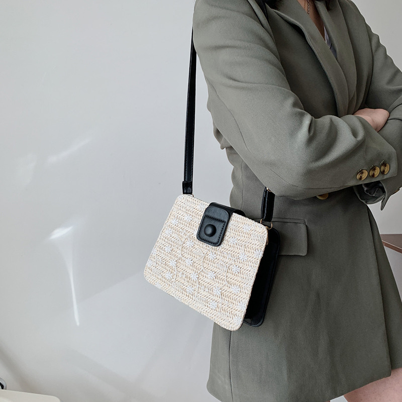 Casual Fashion Braided Shoulder Crossbody Bag