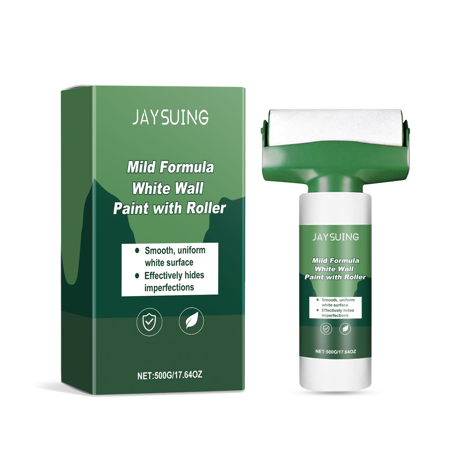 JAYSUING Roll-On Wall Repair Paint Kit, 500 g Kit