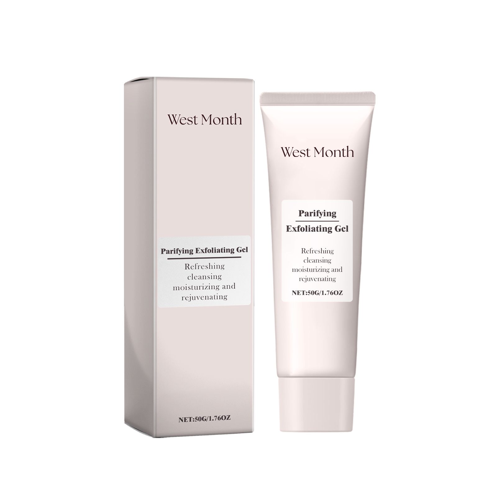 WEST MONTH Facial Exfoliating Gel, 50 g