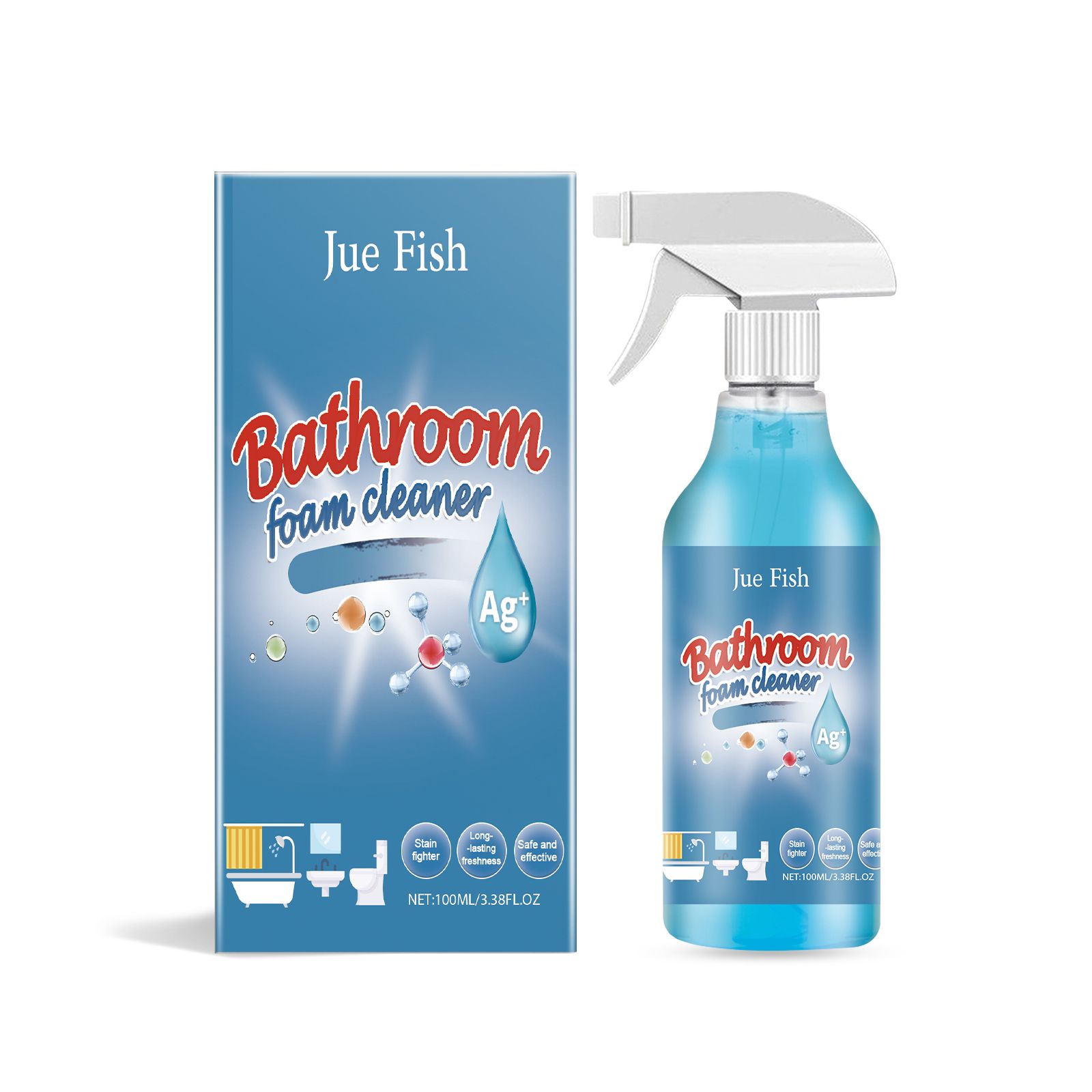 JUE FISH Bathroom Cleaner Spray, 100 ml / 1 Bottle