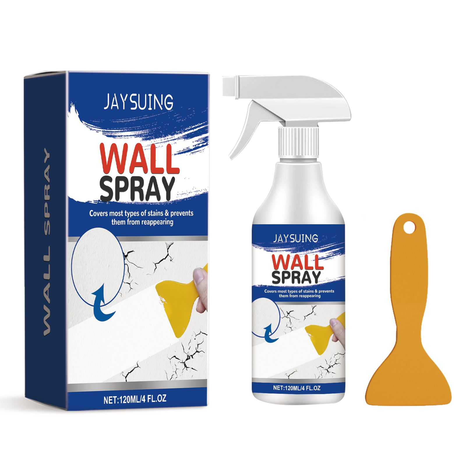 JAYSUING Wall Repair Spray Paint Kit, 120 ml Kit