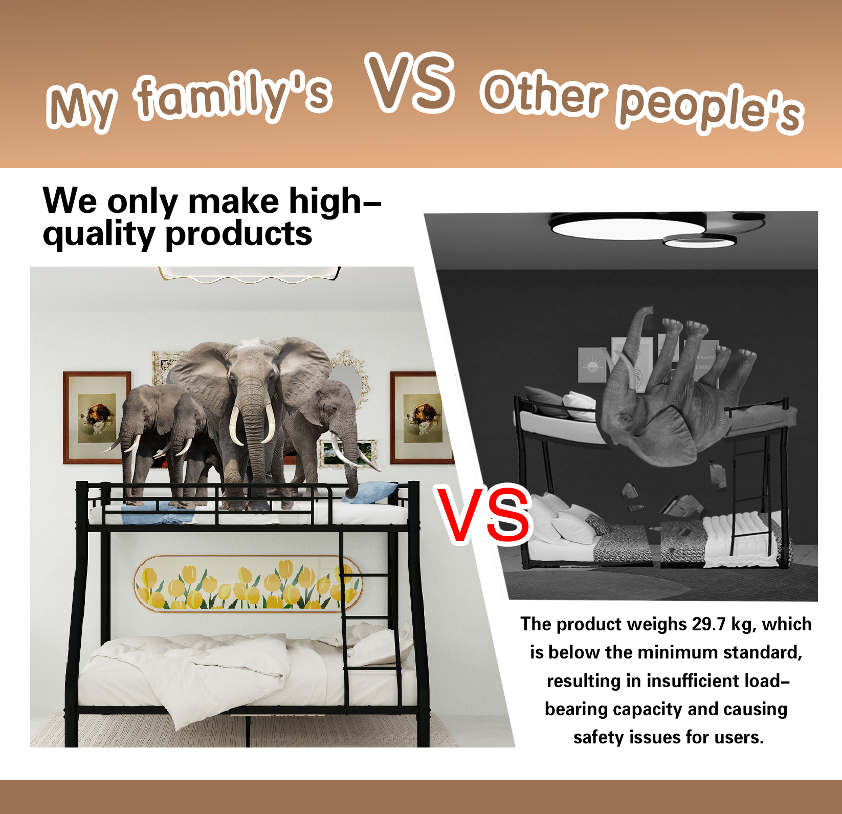 Sturdy Metal Bunk Bed With Dual Sleeper Design For Space-Saving And Versatile