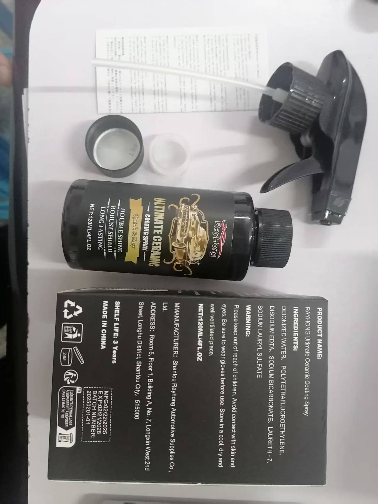 RAYHONG Coatingspray voor Auto, 120 ml 6 Product detail