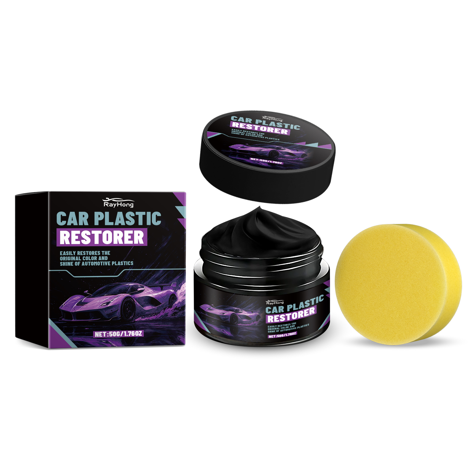 Plastic Gloss Care Cream, Dashboard Polish Decontamination Interior Cleaner
