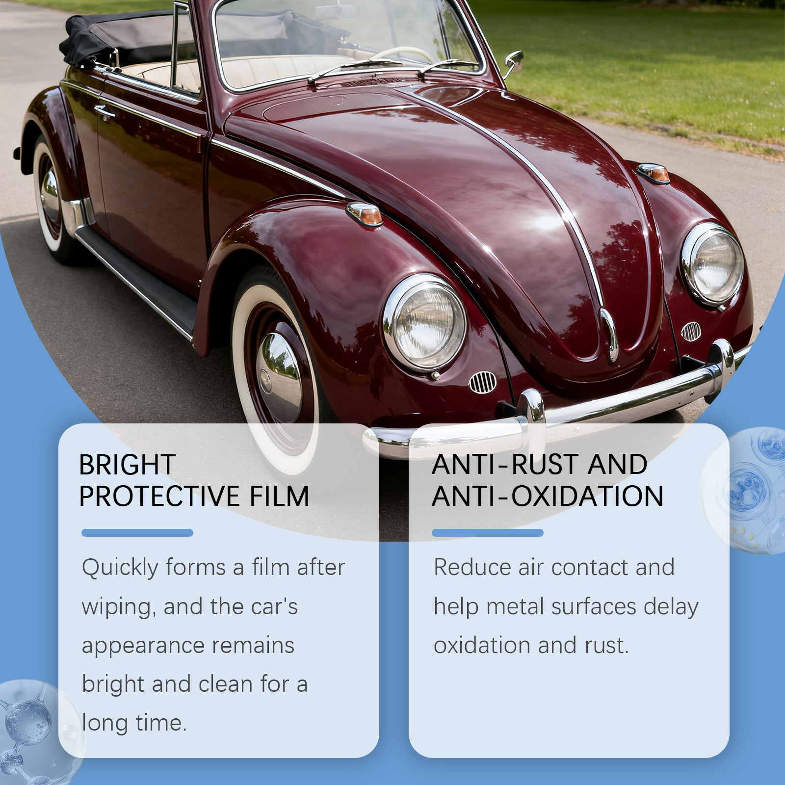 Car Ceramic Coating Kit, Gentle Decontamination Restoration Polish Set