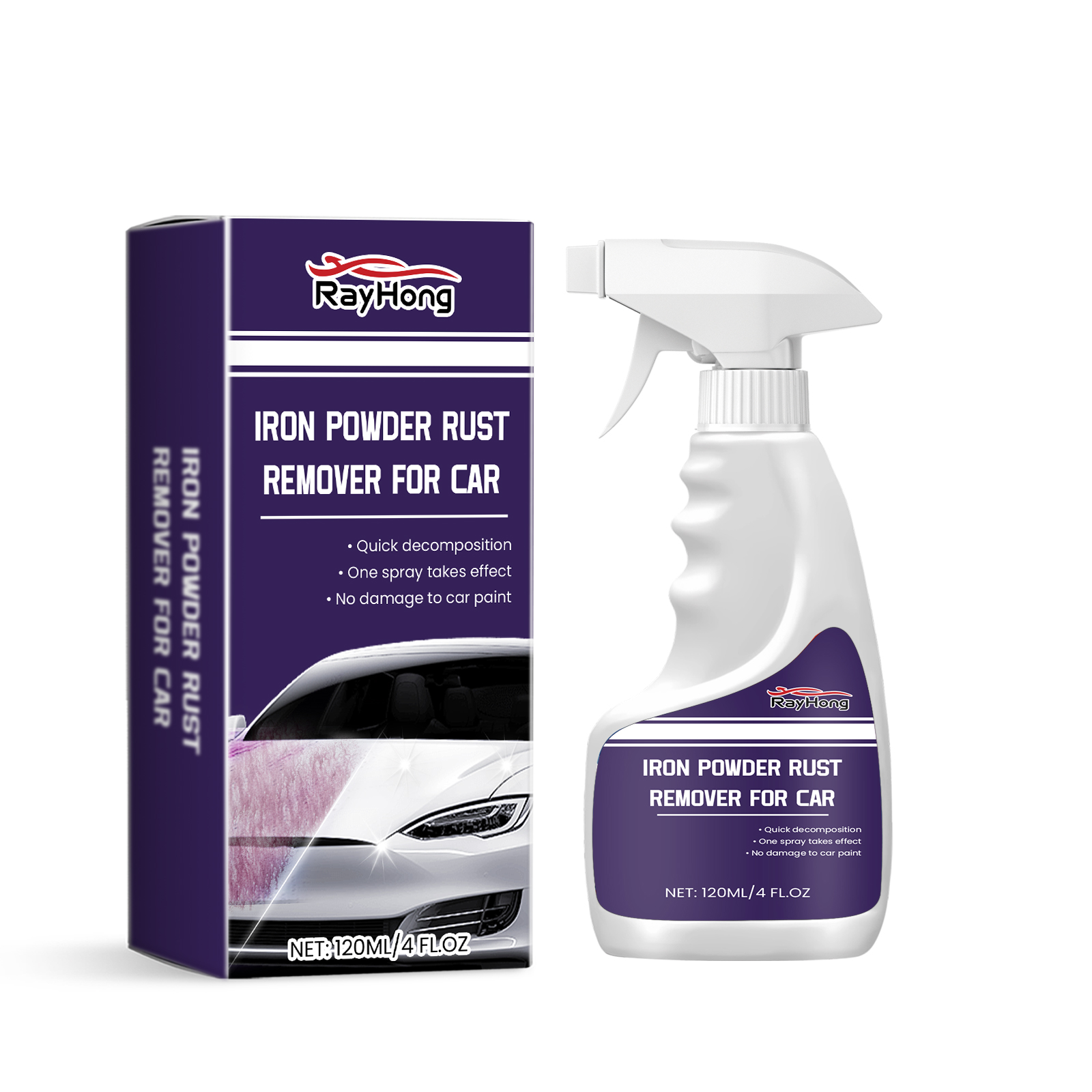 Iron Powder Rust Remover, Paint Decontamination Polish Restoration