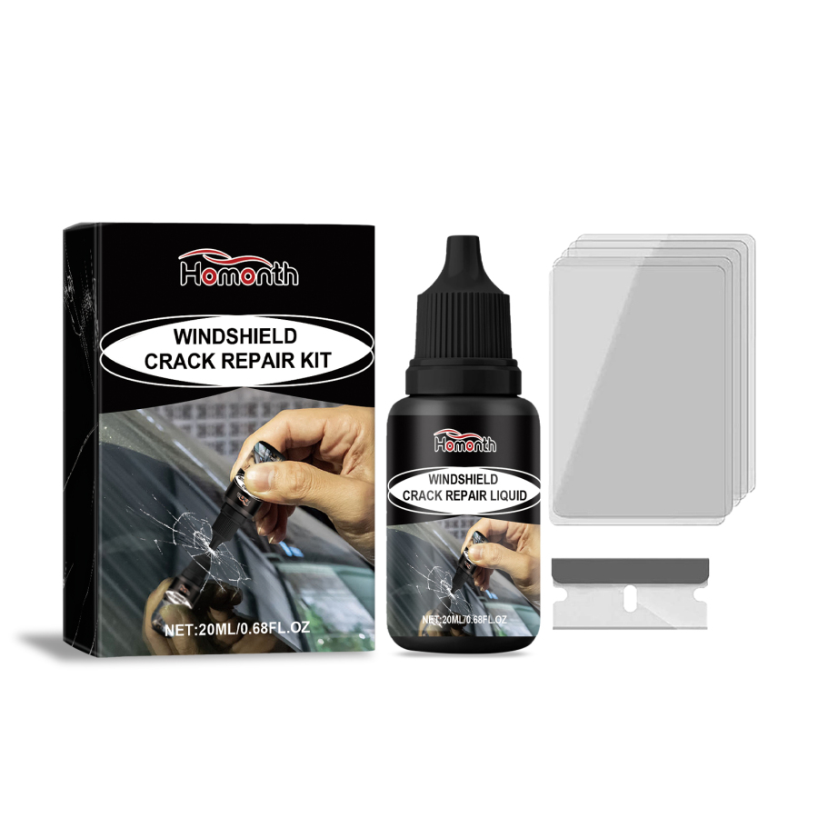 Windshield Repair Fluid, Glass Crack Decontamination Clear View