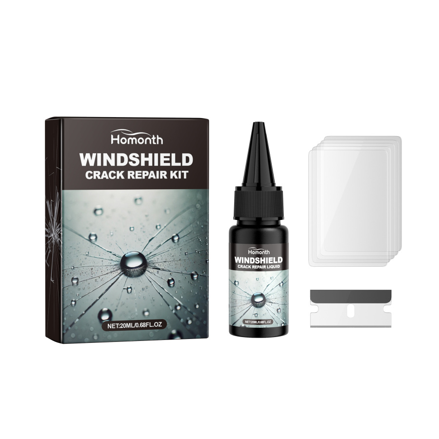 Windshield Crack Repair Kit, Fast Glass Crack Clear View Safety Set