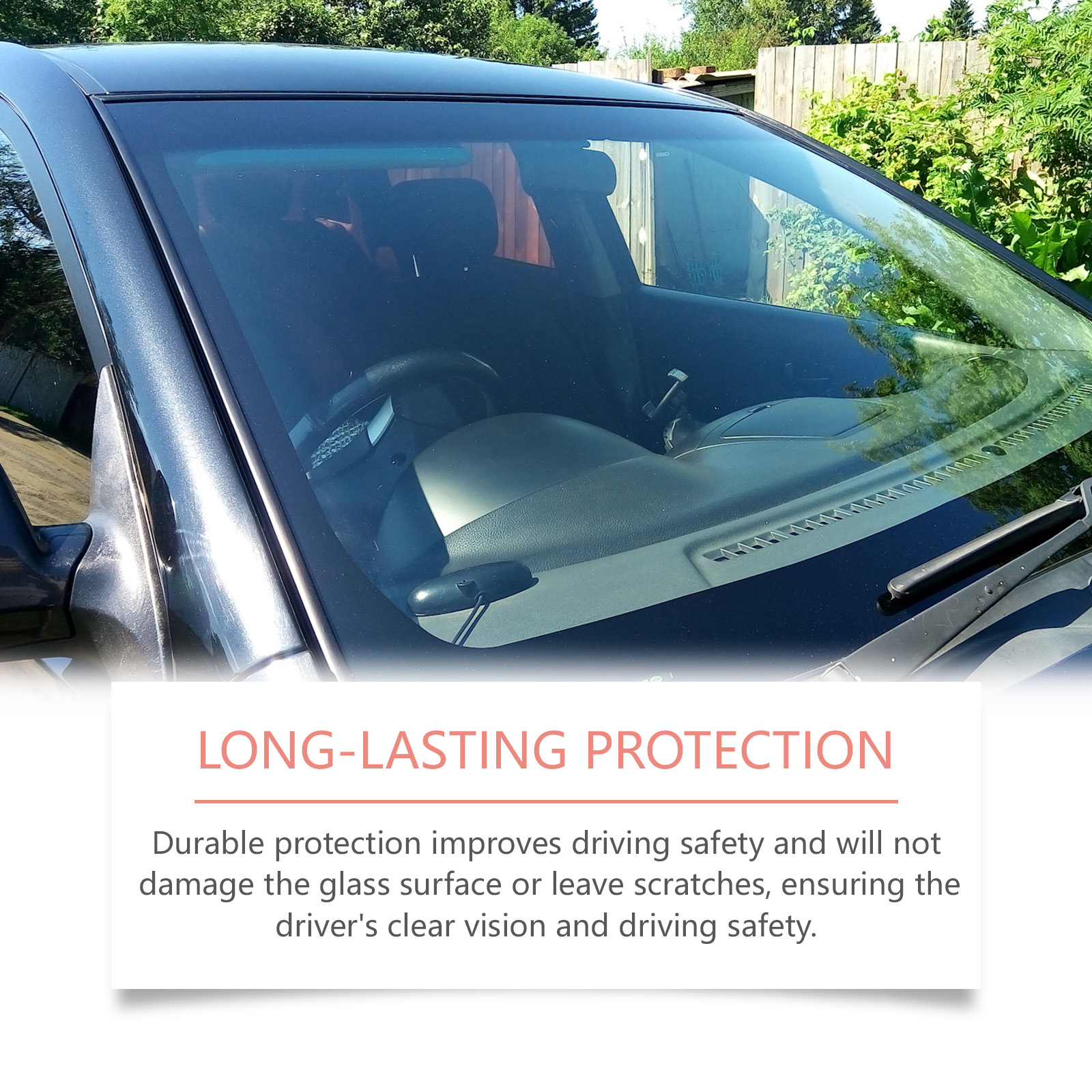 Windshield Oil Film Cleaner, Clear View Glass Restoration Wash