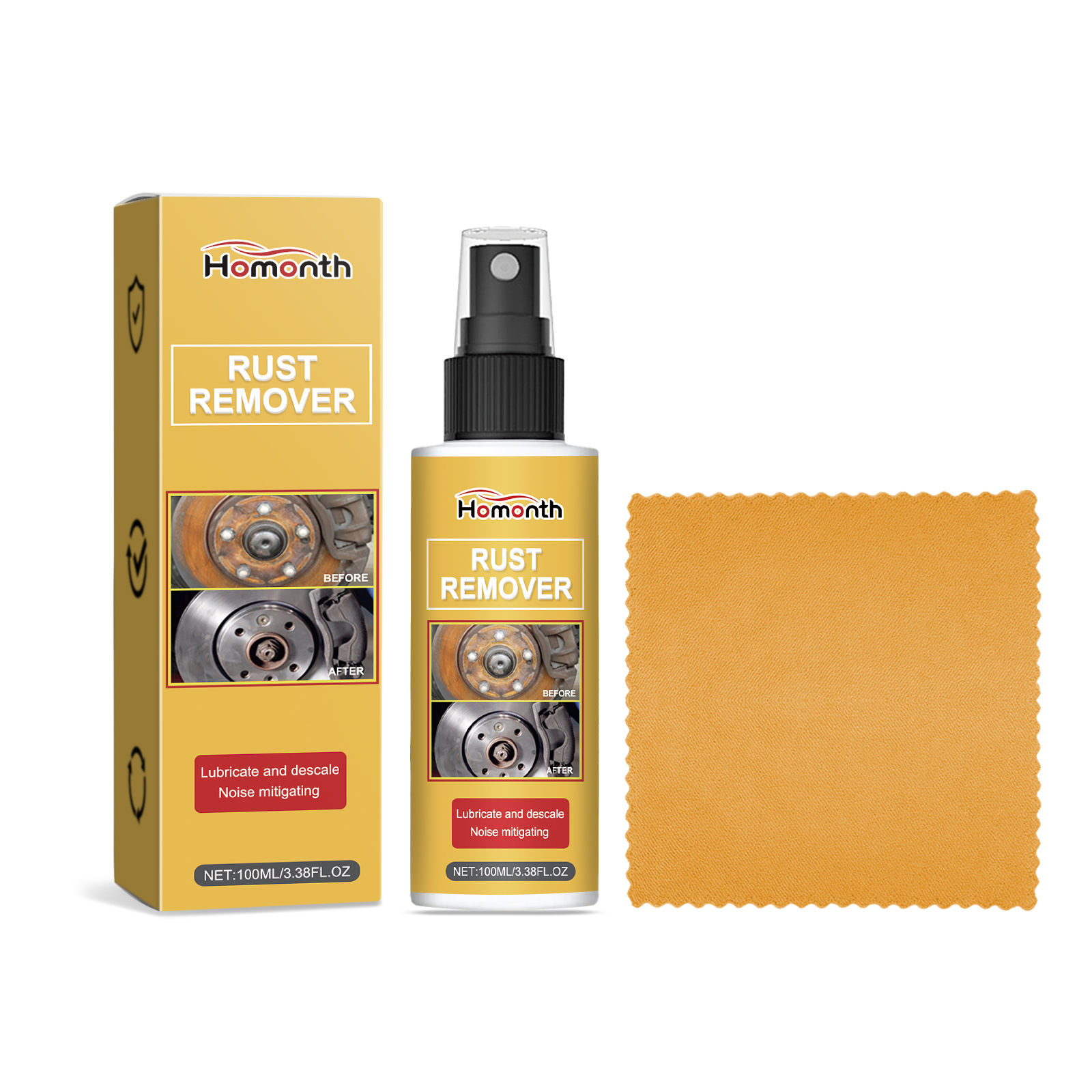 Iron Powder Rust Remover, Paint Polish Anti-Rust Decontamination
