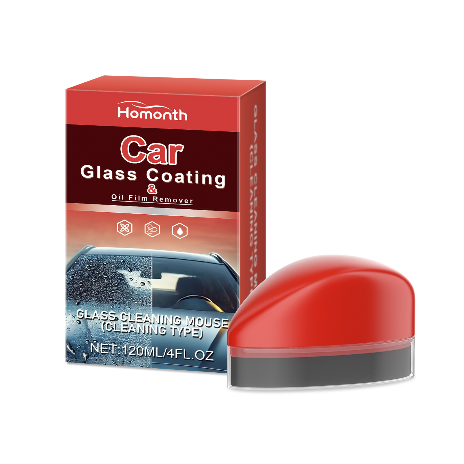 Glass Oil Film Cleaner, Windshield Shine Crystal Coating Wash