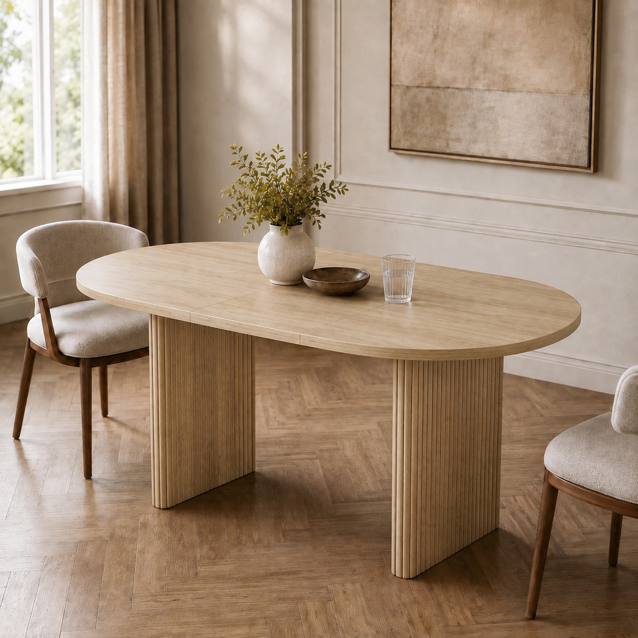 Extendable Dining Table 140 200 X90 Cm, Suitable For 6-8 People, With Rounded — image 2