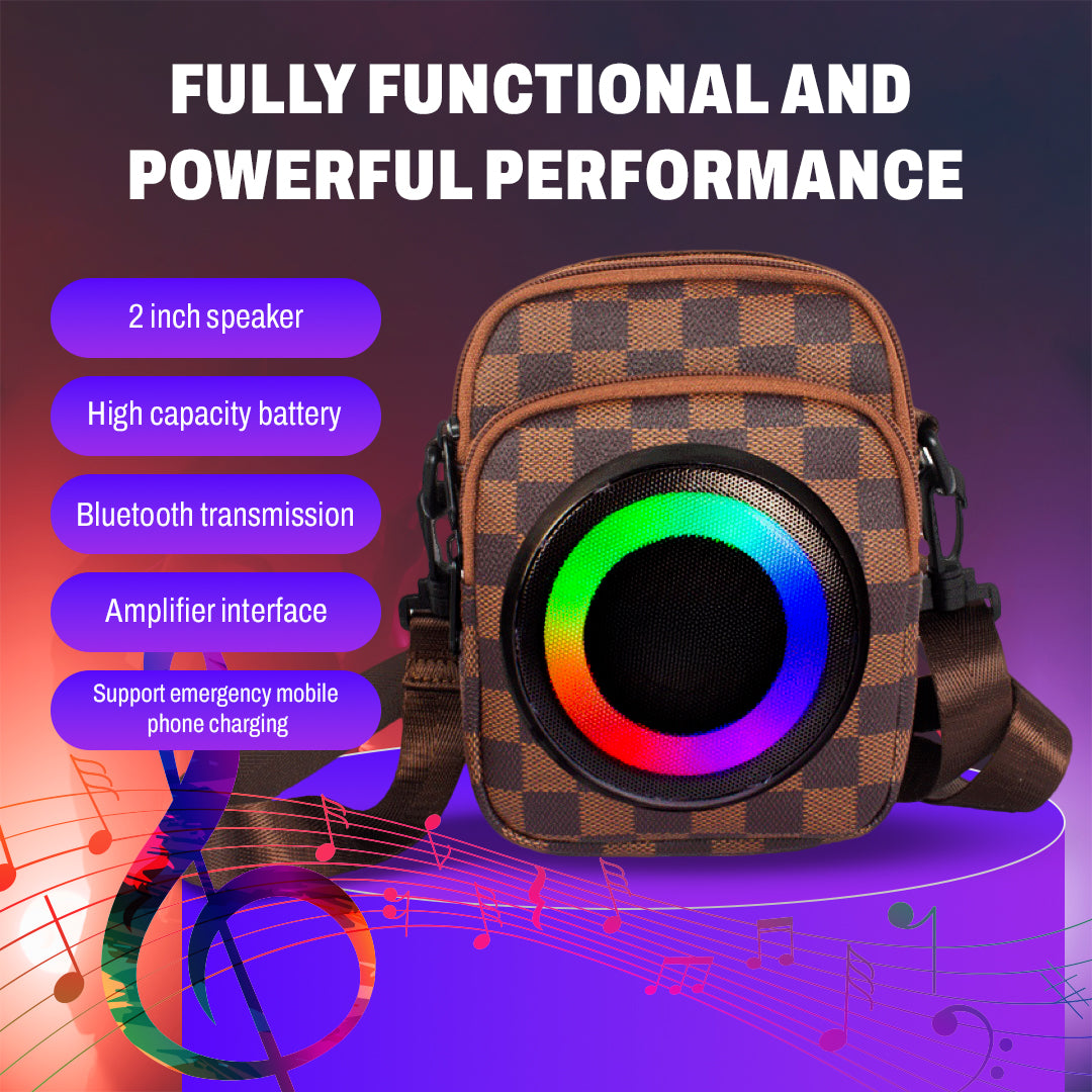 Bluetooth Speaker Bag - LED Lights, USB Power & 2500mAh Battery — image 4