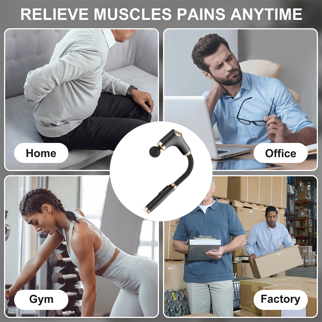 Cordless Massage Gun - 8 Heads, 3 Modes, Long Handle Ergonomic Design, Ultra — image 7