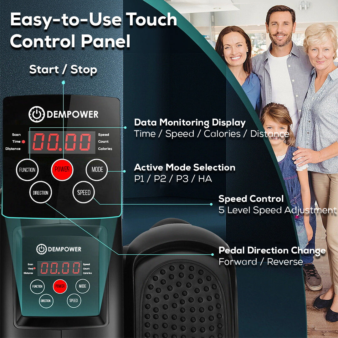 Dempower Mini Elliptical Trainer With LCD Display And Magnetic Resistance — image 2