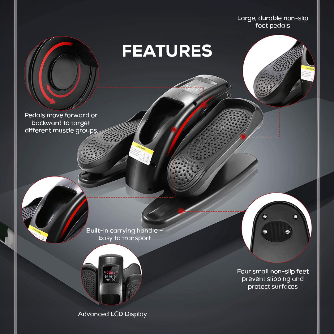 Dempower Mini Elliptical Trainer With LCD Display And Magnetic Resistance — image 3