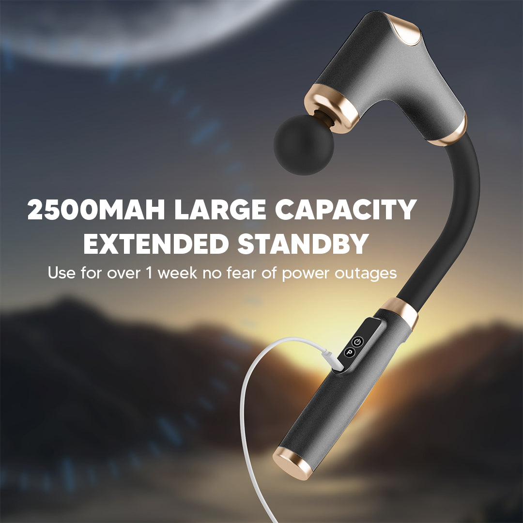 Cordless Massage Gun - 8 Heads, 3 Modes, Long Handle Ergonomic Design, Ultra — image 6