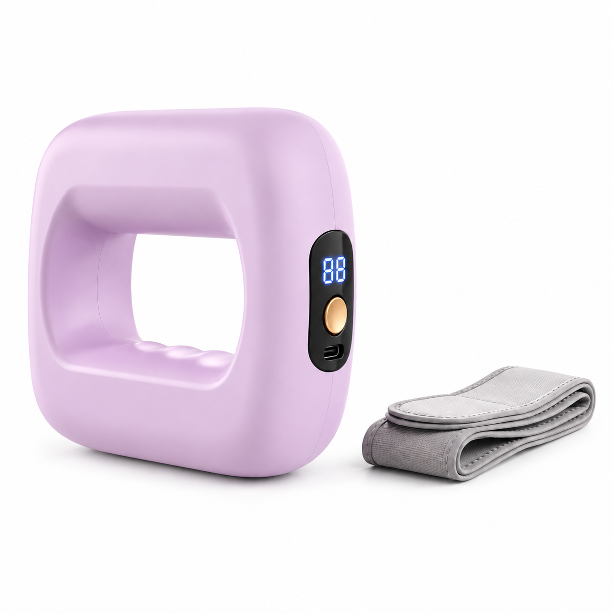 Rechargeable Fascial Ring Massager With Adjustable Strap, 8 Adjustable Settings, LED Display & USB-C Charging