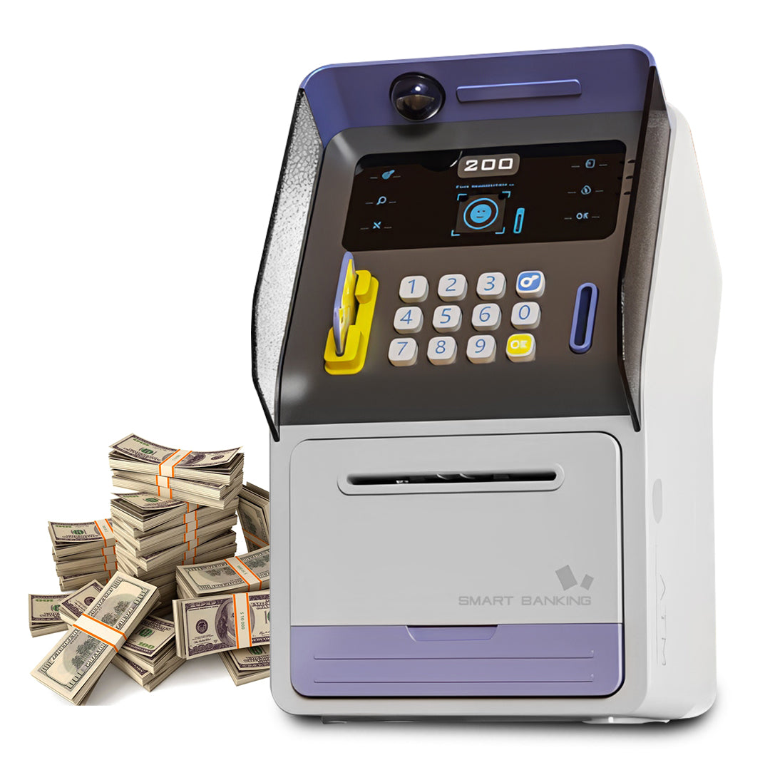 Smart Coin Bank With Password Lock - Decorative Savings Box With Voice Guide