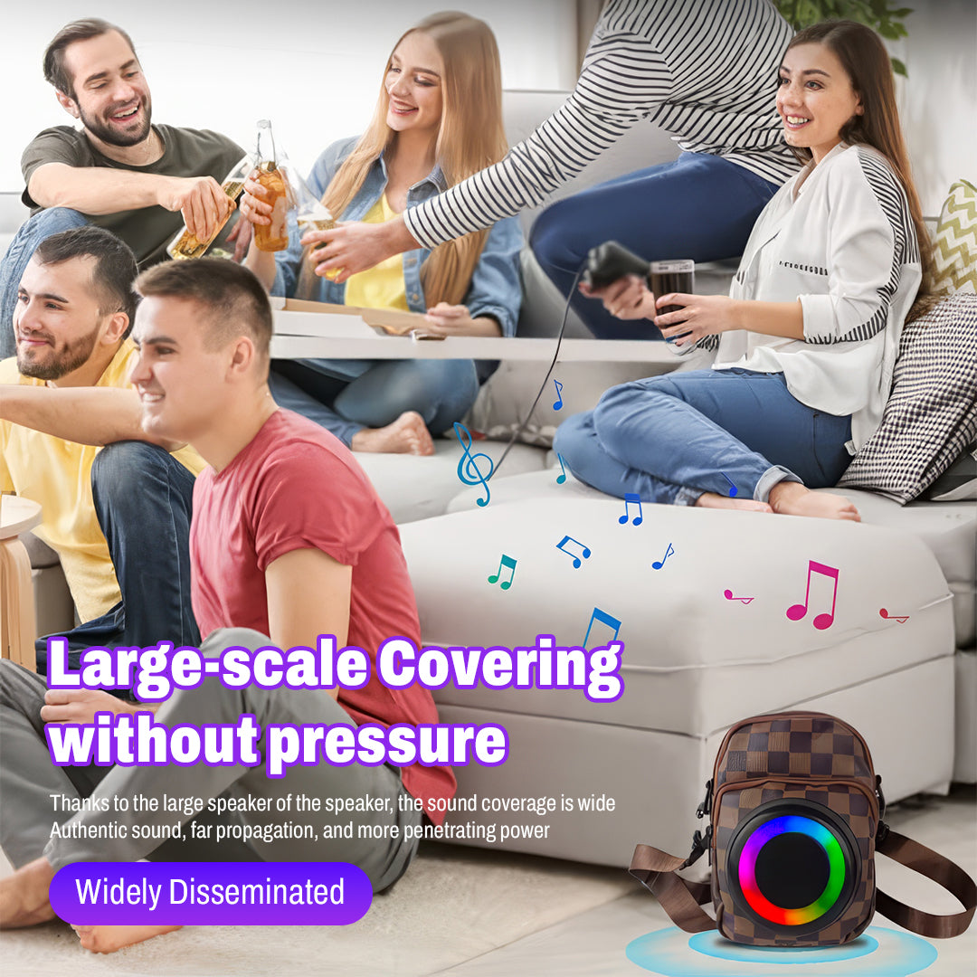 Bluetooth Speaker Bag - LED Lights, USB Power & 2500mAh Battery — image 5