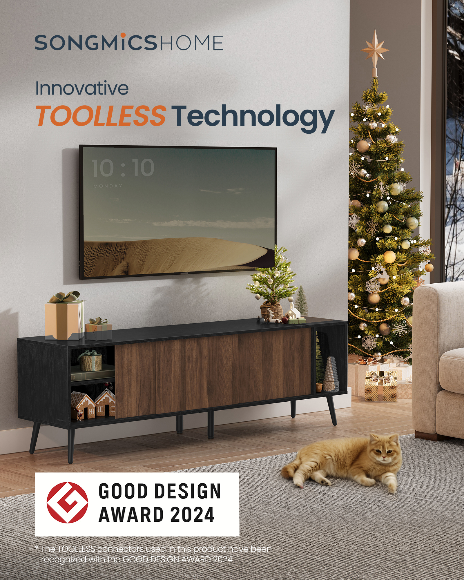 Toolless Assembly TV Stand, picture 4 of 4