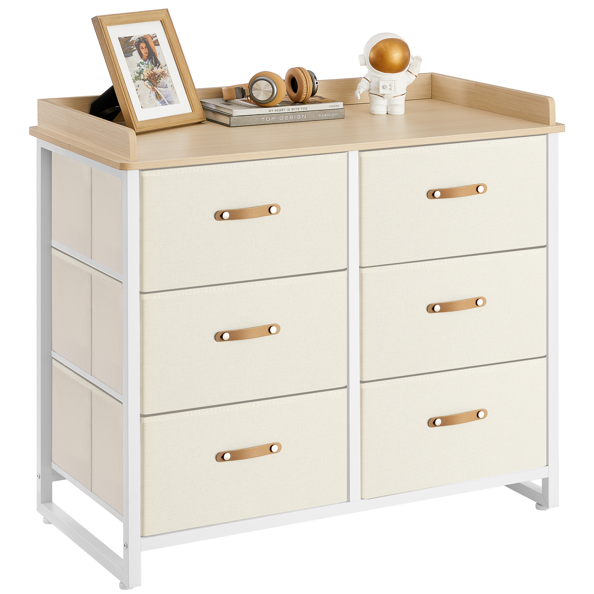 SONGMICS Kids Dresser With 6 Drawers, Storage Organizer Cabinet