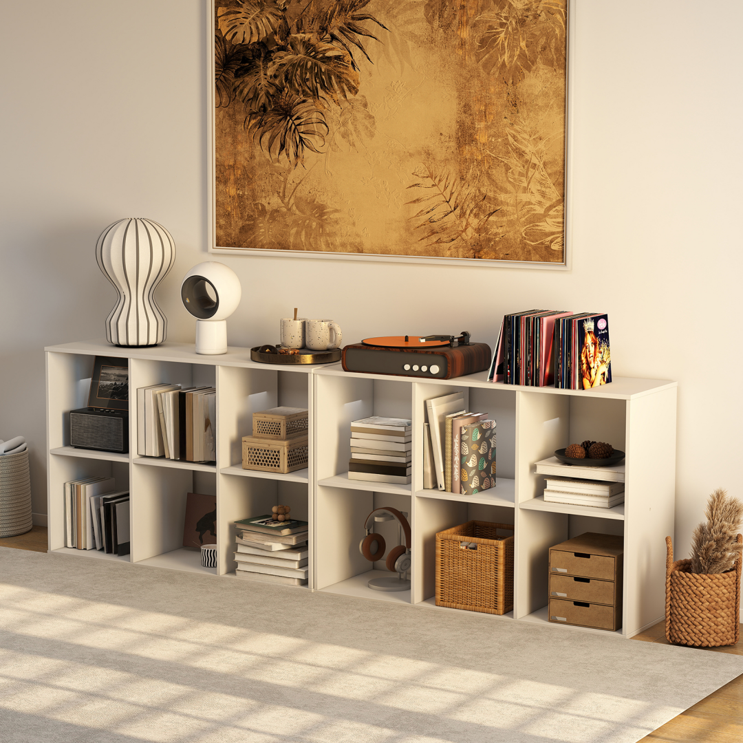 Cube Storage Organizer - Open Cube Bookshelf With Removable Back Panels, Display Storage Bookcase For Living Room, Bedroom, Entrance Hall image 15