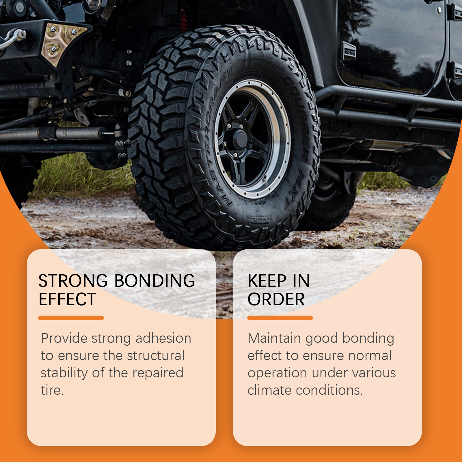 Tire Repair Glue, Sidewall Crack Scratch Maintenance Sealant 4